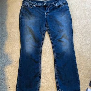 Silver plus size jeans